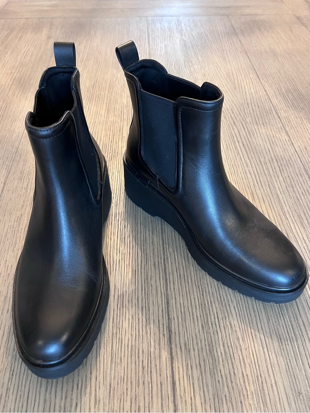 Cole Haan Zerogrand Cityquest Waterproof Leather Wedge Boots (NEW) NWOT - Picture 8 of 13